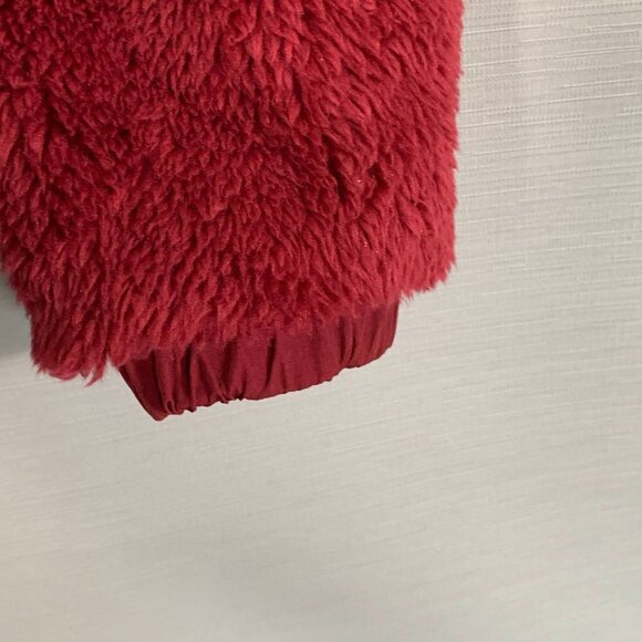 PINK Victorias Secret Sweatshirt Womens XS Fuzzy Fleece 1/4 Zip Pullover Pockets - Picture 4 of 10